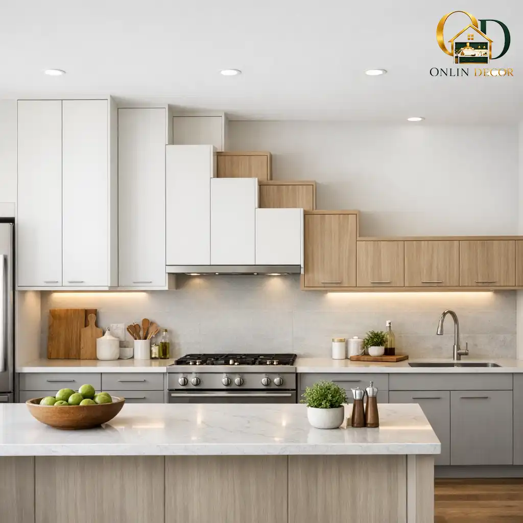 کابینت پلهای کلاسیک با طراحی منحصربهفرد و فضای ذخیرهسازی زیاد | آنلاین دکور