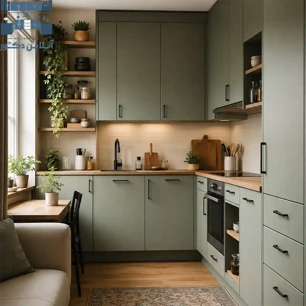 مدل کابینت شیک و جدید ۲۰۲۶ با طراحی مدرن آشپزخانه | آنلاین دکور